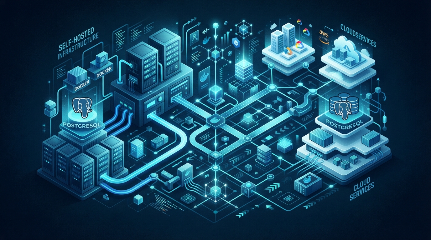 Cloud vs. Self-Hosting Decision: Enterprise Infrastructure with PostgreSQL and Docker