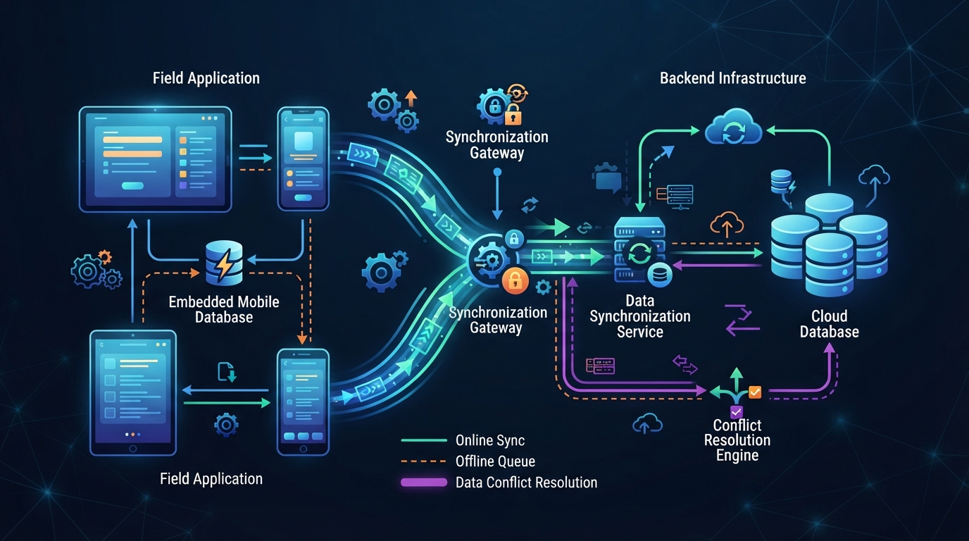 Offline-Capable Mobile App Architecture for Field Teams